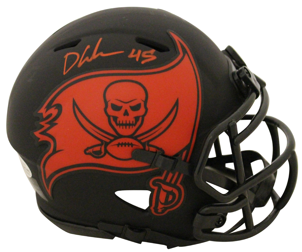 Devin White Autographed Tampa Bay Buccaneers Eclipse Mini Helmet BAS 27702