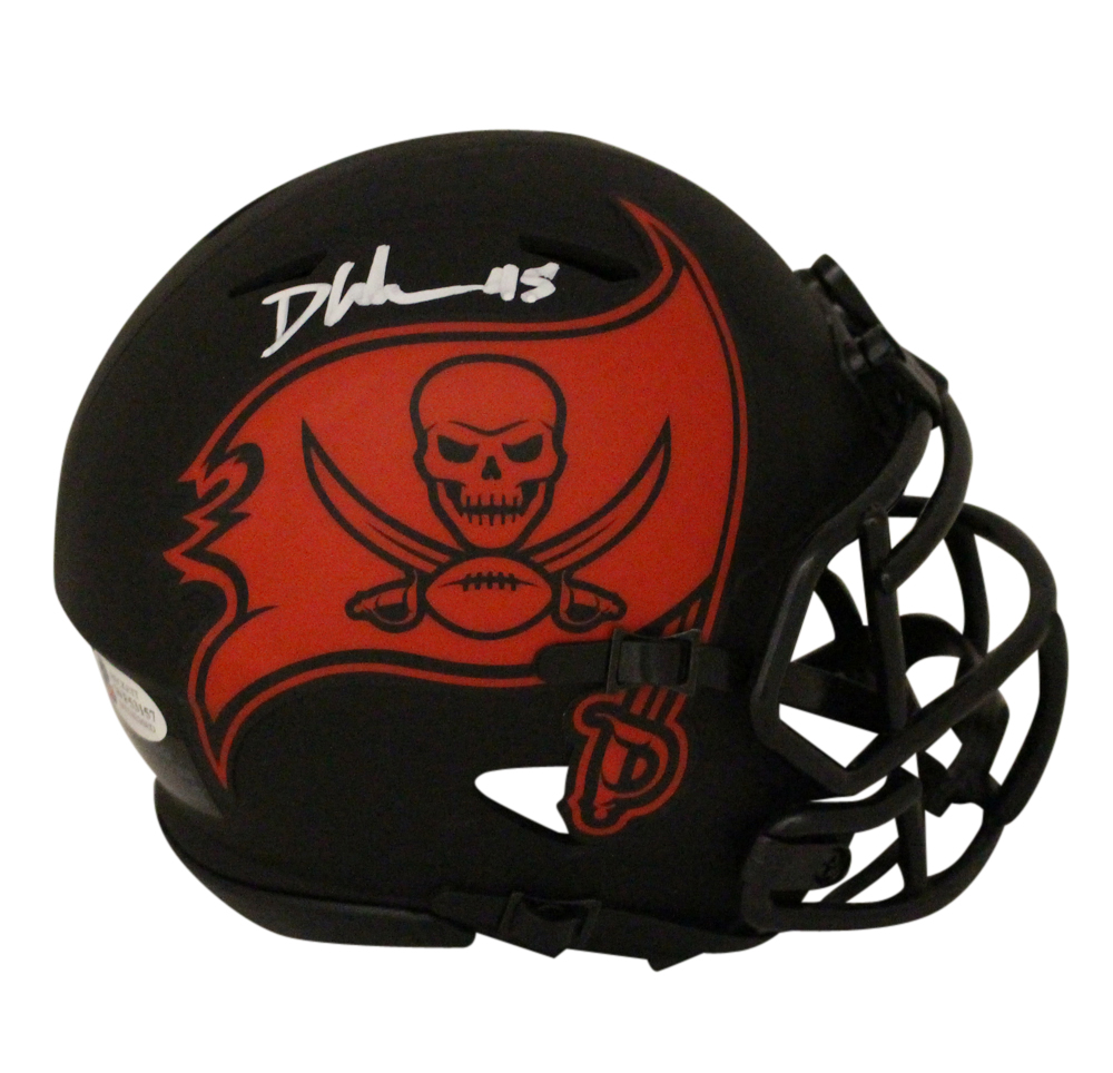 Devin White Autographed Tampa Bay Buccaneeers Eclipse Mini Helmet BAS 30436