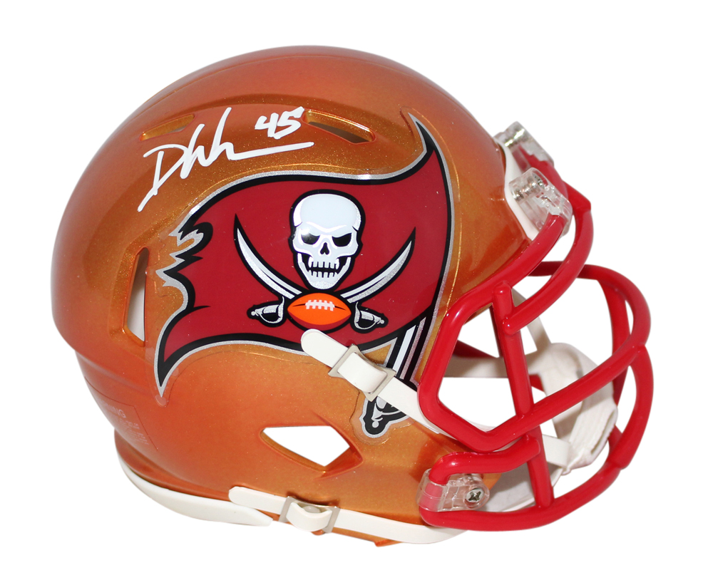 Devin White Autographed Tampa Bay Buccaneers Flash Mini Helmet BAS