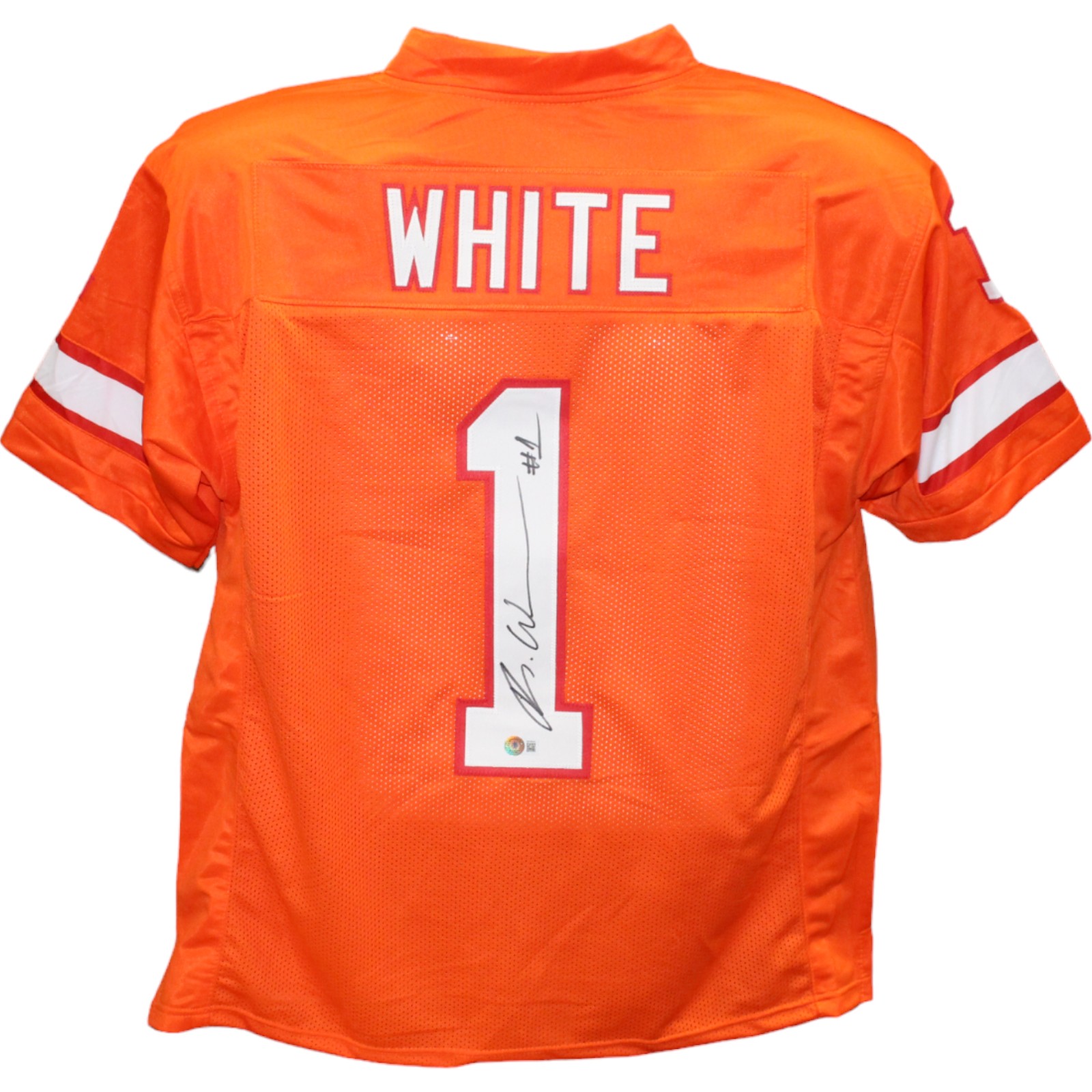 Rachaad White Autographed/Signed Pro Style TB Orange Jersey Beckett