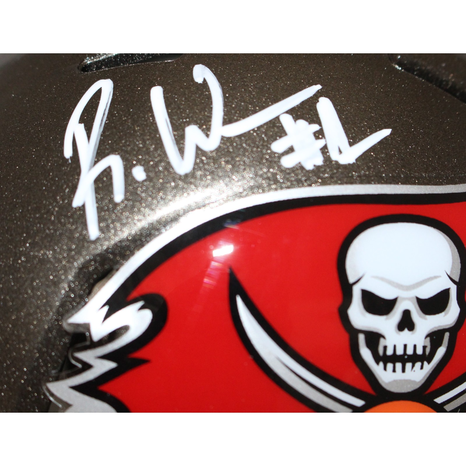 Rachaad White Signed Tampa Bay Buccaneers Mini Helmet Beckett