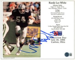 Randy White Autographed/Signed Dallas Cowboys 8x10 Photo Beckett 56694