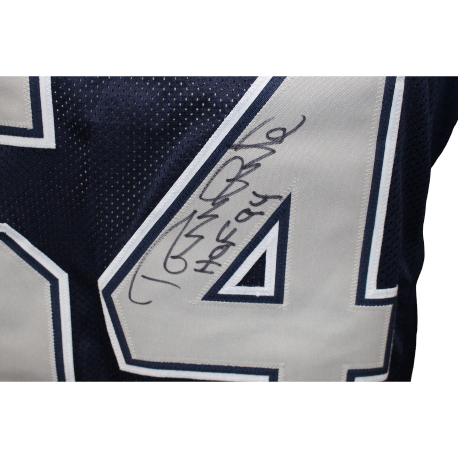 Randy White Autographed/Signed Pro Style Blue Jersey JSA