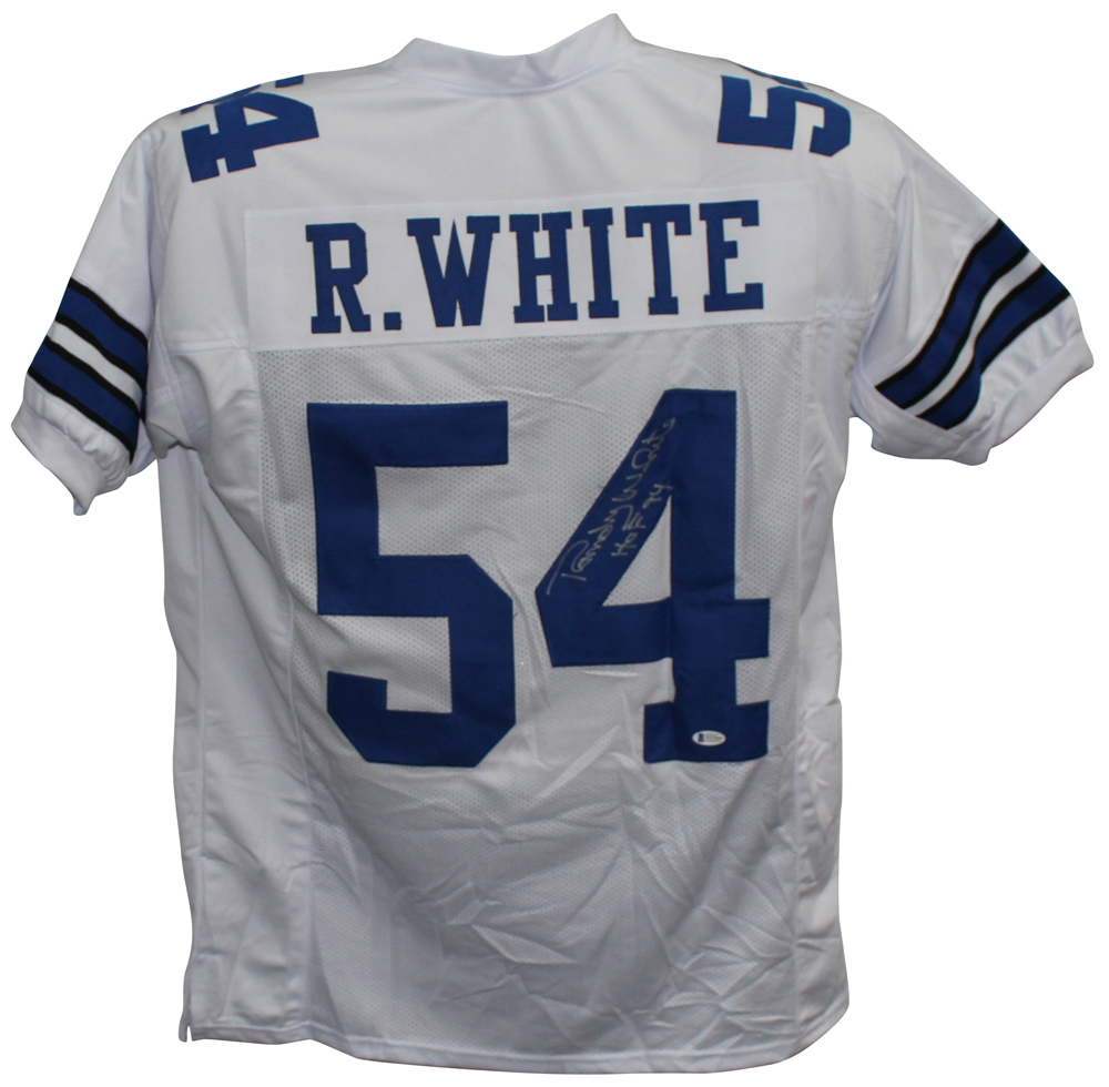 Randy White Autographed/Signed Pro Style White XL Jersey HOF BAS