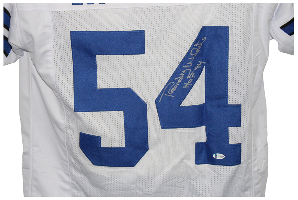 Randy White Autographed/Signed Pro Style White XL Jersey HOF BAS