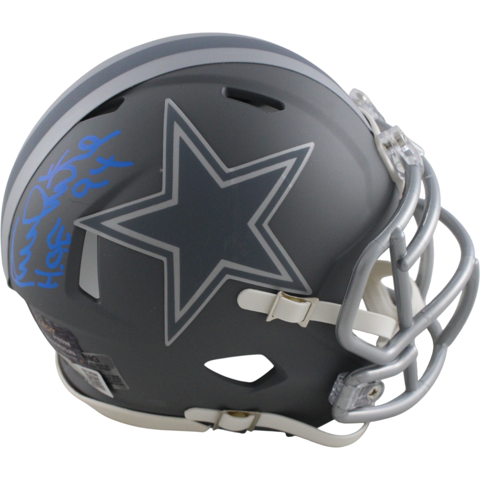 Randy White Autographed Dallas Cowboys Slate Mini Helmet HOF Beckett 54276