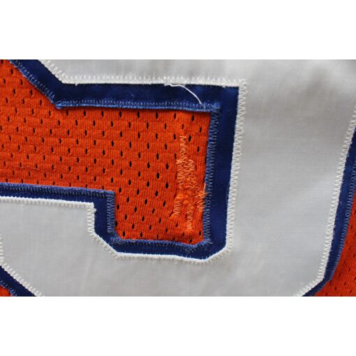 Dave Widell Signed Broncos Game Used Wilson Orange Jersey BAS 45055