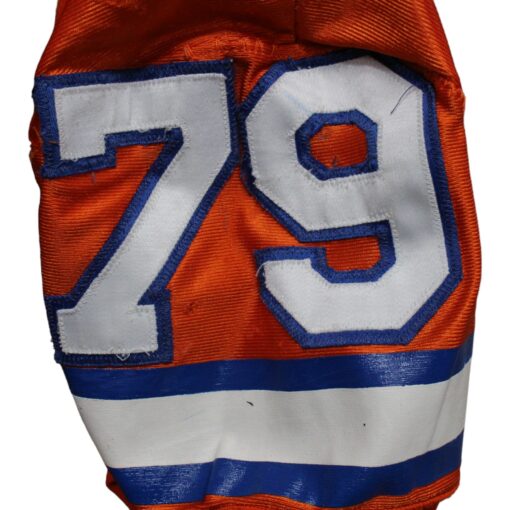 Dave Widell Signed Broncos Game Used Wilson Orange Jersey BAS 45055