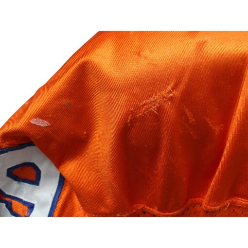 Dave Widell Signed Broncos Game Used Wilson Orange Jersey BAS 45055