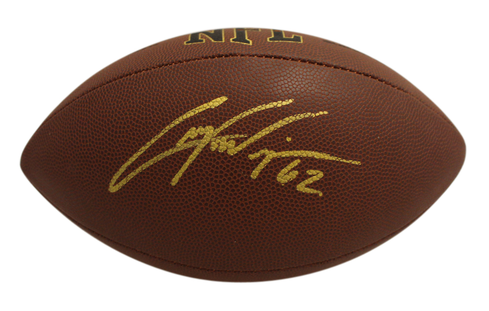 Casey Wiegmann Autographed Denver Broncos Super Grip Football Beckett