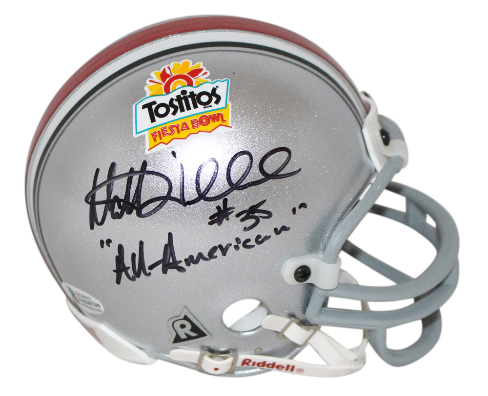 Matt Wilhelm Signed Ohio State Buckeyes Mini Helmet All American BAS 32917