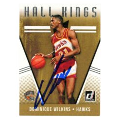 Dominique Wilkins Autographed 2018-19 Donruss #13 Trading Card Beckett 54120