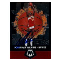 Dominique Wilkins Autographed 2020 Mosaic #12 Trading Card Beckett 54112