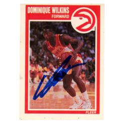 Dominique Wilkins Autographed 1989 Fleer #7 Trading Card Beckett 54218