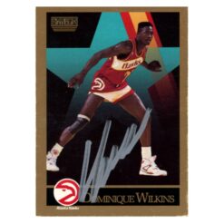 Dominique Wilkins Autographed 1990 SkyBox # 11 Trading Card Beckett 54127