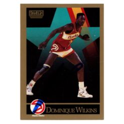 Dominique Wilkins Autographed 1990 SkyBox # 11 Trading Card Beckett 54126