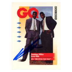 Dominique Wilkins Autographed 1991 SkyBox #326 Trading Card Beckett 54121