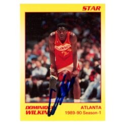 Dominique Wilkins Autographed 1991 Star #4 of 11 Trading Card Beckett 54116
