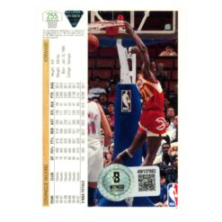 Dominique Wilkins Autographed 1991 Upper Deck #255 Trading Card Beckett 54170