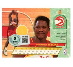 Dominique Wilkins Signed 1992 Fleer Ultra #6 SMEAR Trading Card Beckett 54217