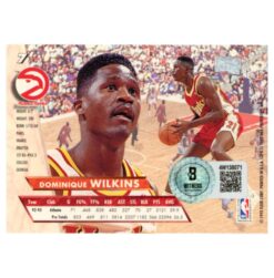 Dominique Wilkins Autographed 93 Fleer Ultra #7 SMEAR Trading Card Beckett 54205