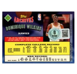 Dominique Wilkins Autographed 1993 Topps #30 Trading Card Beckett 54148