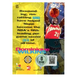 Dominique Wilkins Signed 1993 Topps Stadium Club #65 Trading Card Beckett 54224