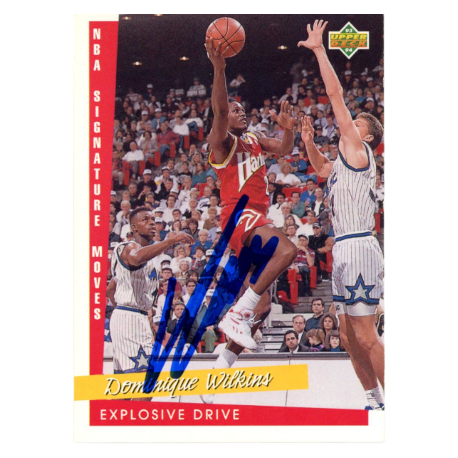 Dominique Wilkins Autographed 1993 Upper Deck #240 Trading Card Beckett 54176