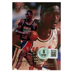 Dominique Wilkins Autographed BACK 1994 Flair #172 Trading Card Beckett 54119