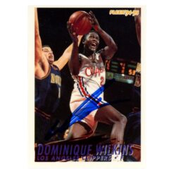 Dominique Wilkins Autographed 1994 Fleer #105 Trading Card Beckett 54203