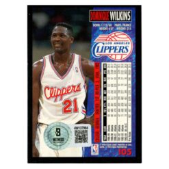 Dominique Wilkins Autographed 1994 Fleer #105 Trading Card Beckett 54203