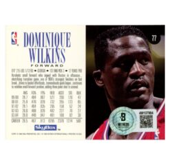 Dominique Wilkins Autographed 1994 Skybox #77 Trading Card Beckett 54129