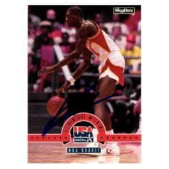 Dominique Wilkins Autographed 1994 SkyBox #32 Trading Card Beckett 54141