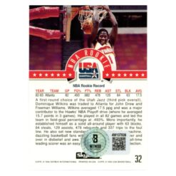 Dominique Wilkins Autographed 1994 SkyBox #32 Trading Card Beckett 54141