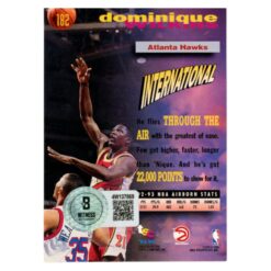 Dominique Wilkins Signed 1994 Topps Stadium Club #182 Trading Card Beckett 54226