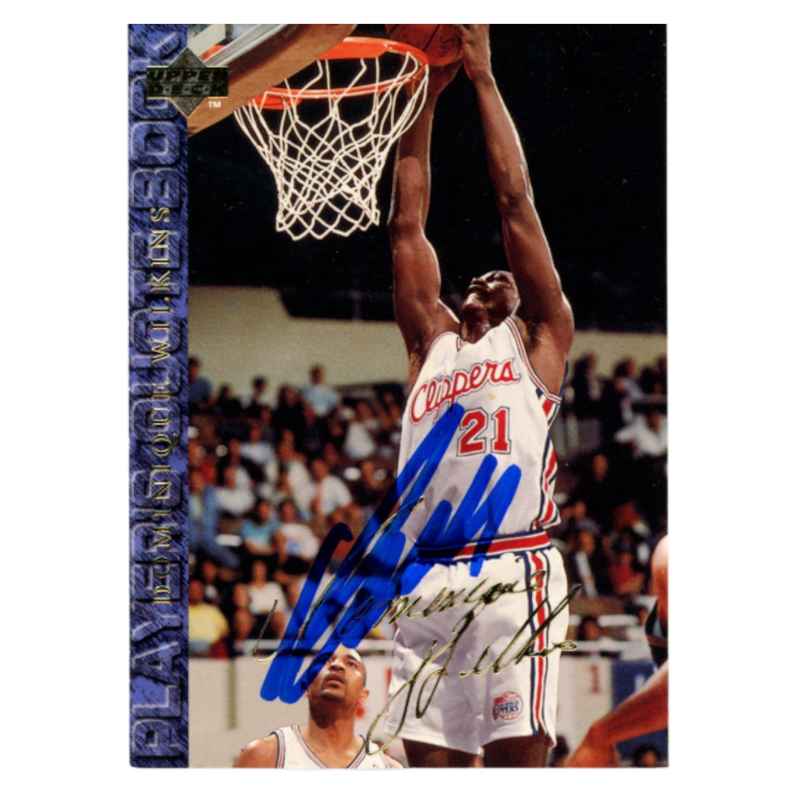 Dominique Wilkins Autographed 1994 Upper Deck #73 Trading Card Beckett 54158