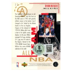 Dominique Wilkins Autographed 1994 Upper Deck #22 Trading Card Beckett 54177