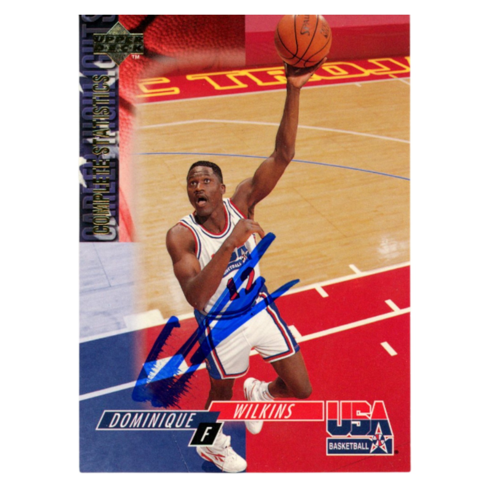 Dominique Wilkins Autographed 1994 Upper Deck #78 Trading Card Beckett 54156