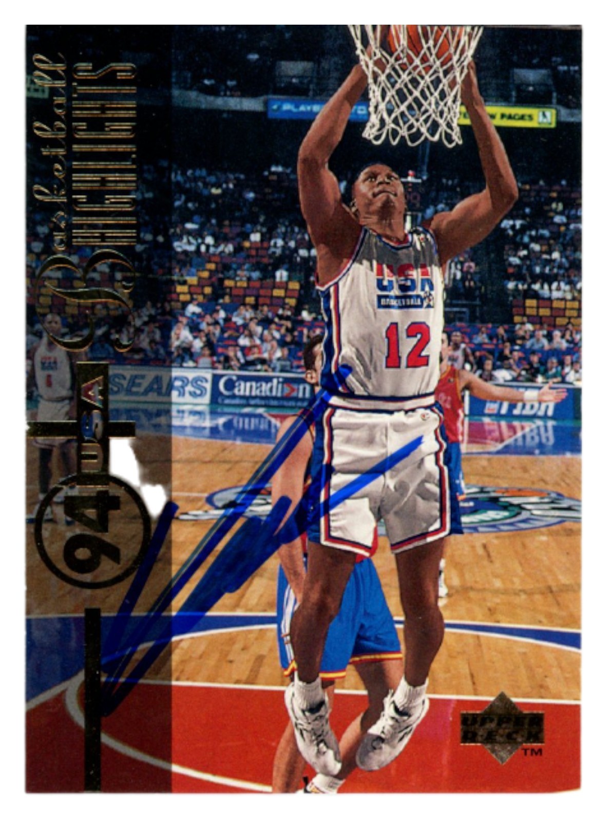 Dominique Wilkins Autographed 1994 Upper Deck #177 Trading Card Beckett 54175