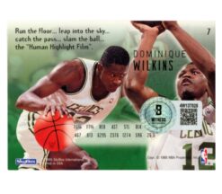 Dominique Wilkins Autographed 1995 Skybox #7 Trading Card Beckett 54122
