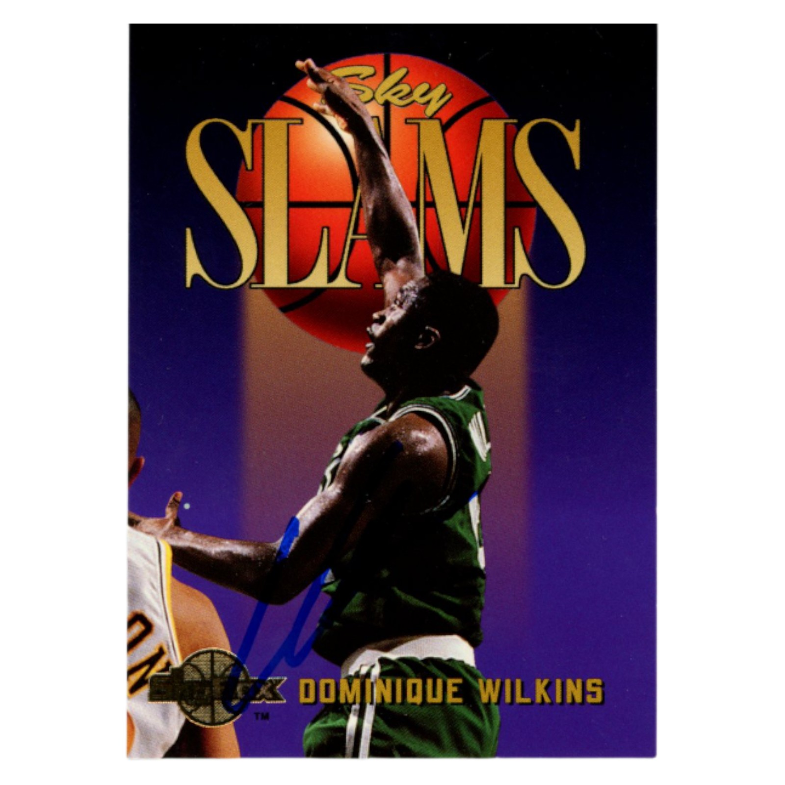 Dominique Wilkins Autographed 1995 SkyBox #311 Trading Card Beckett 54124