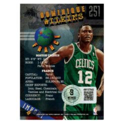 Dominique Wilkins Signed 1995 Topps Stadium Club #251 Trading Card Beckett 54227
