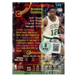 Dominique Wilkins Signed 1995 Topps Stadium Club #184 Trading Card Beckett 54229