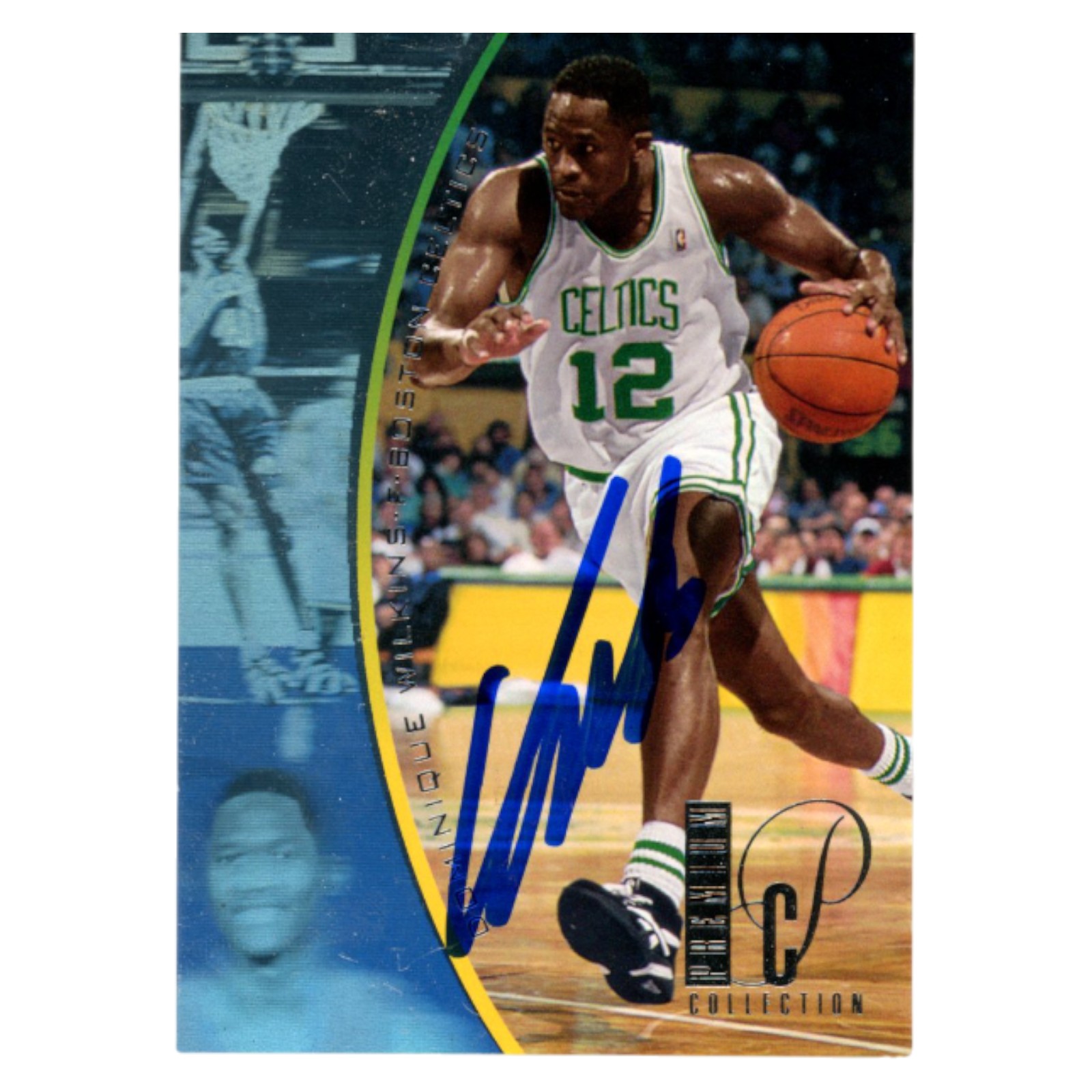 Dominique Wilkins Autographed 1995 Upper Deck #PC2 Trading Card Beckett 54184