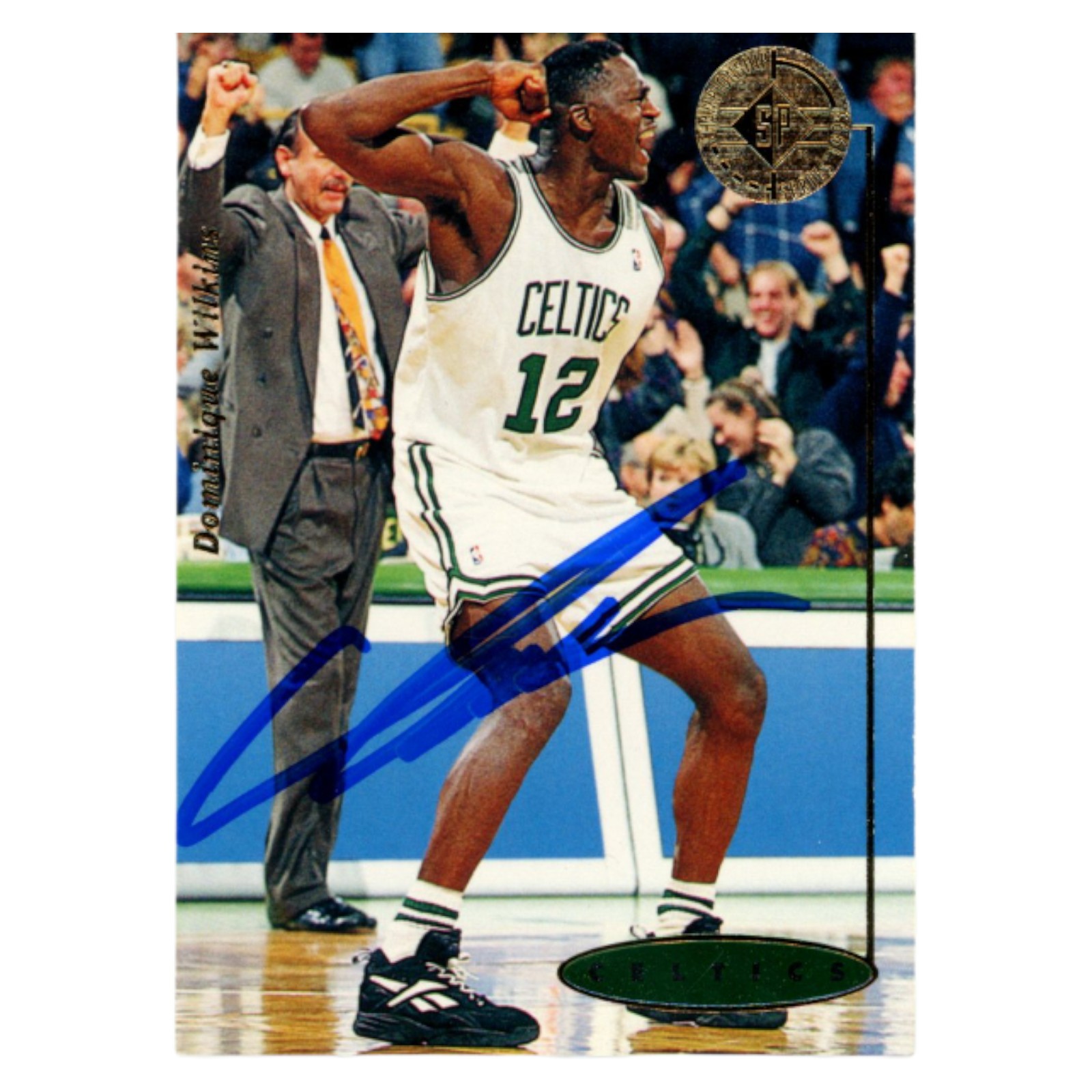 Dominique Wilkins Autographed 1995 Upper Deck #35 Trading Card Beckett 54186