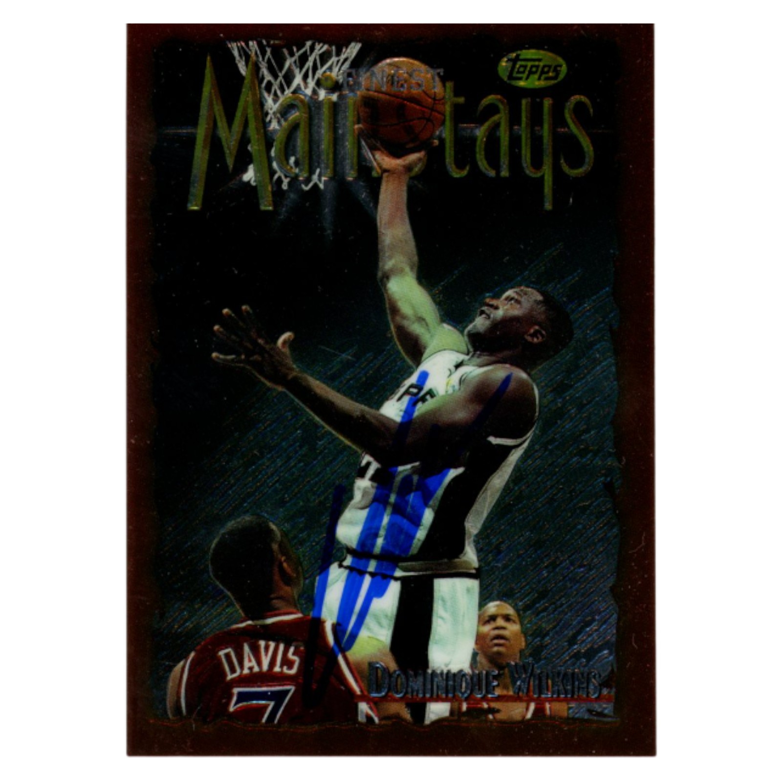 Dominique Wilkins Autographed 1997 Topps Mainstays Trading Card Beckett 54152