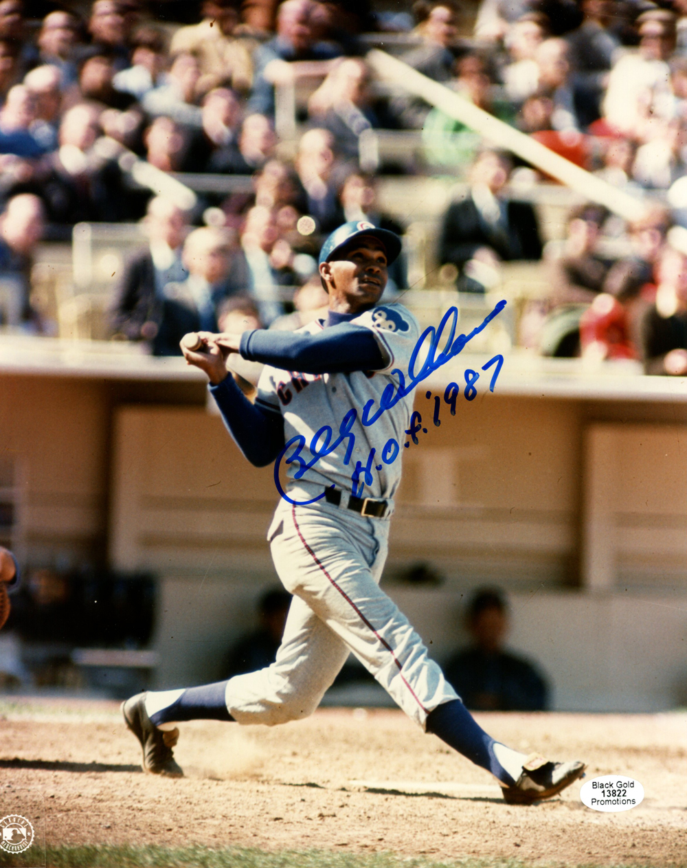 Billy Williams Autographed/Signed Chicago Cubs 8x10 Photo