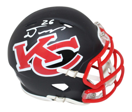 Damien Williams Autographed Kansas City Chiefs AMP Mini Helmet BAS 26627