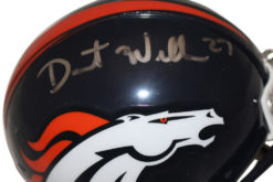 Darrent Williams Autographed Denver Broncos VSR4 Mini Helmet Beckett