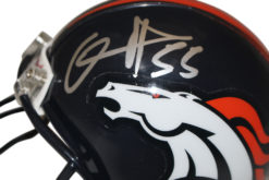 DJ Williams Autographed/Signed Denver Broncos VSR4 Mini Helmet Beckett